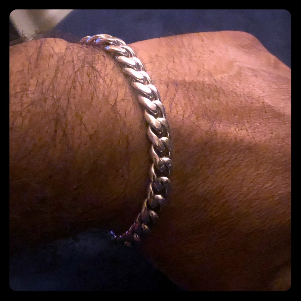 MAN’S BRACELET “CUBAN LINK” - 925 STERLING SILVER